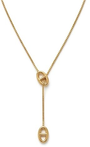 Collier Maillons Marine - Acier Inoxydable Doré -Sautoir - Bijoux Femmes - Collier Y - Ne Rouille Pas - Résistant - Idée Cadeau - Petit Prix - Tendance - Intemporel - Grain de café - MODULEVA