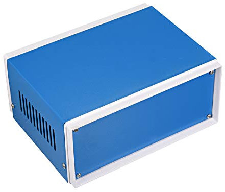 sourcing map Metall Blau Projekt Anschlussdose Gehäusefall 170x130x80mm / 6.69x5.12x3.15 Zoll DE de