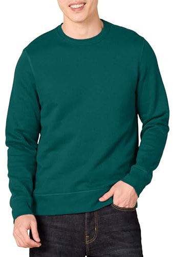 Amazon Essentials Men's Fleece Crew Neck Sweatshirt (Available in Big & Tall), Forest Green, XL