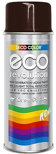 Fahrzeugteile Hoffmann Deco Color ECO Lackspray glänzend oder matt 400ml nach RAL freie Farbauswahl (1 Dose ECO RAL 8017 Schokoladenbraun Glanz)