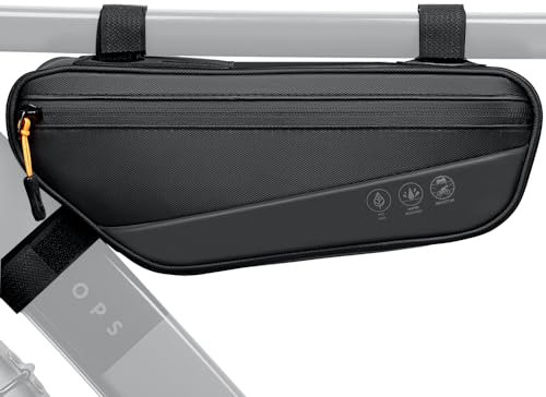 WOTOW Fahrrad Rahmentasche Dreiecktasche - 1,8 L wasserdichte Fahrradtasche Rahmen mit Seitentasche, reflektierende Fahrrad Werkzeugtasche für Mountainbike Rennrad E-Bike Gravelbike