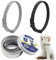 KUIRUNRX® Haustiere Halsbänder, Einstellbare Haustiere Halsbänder,Wasserdicht und verstellbar, Haustierhalsband für Kleine Katzen und Hunde（Cat Style, Schwarz & Grau 2-Pack）