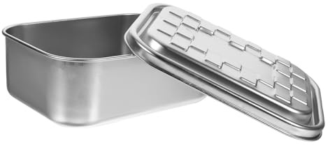 CIYODO Caja Bento De Metal Inoxidable 1000 Ml Tamaño Pequeño Acero 304 Resistente Al Desbordamiento Segura Para Niños y Adultos Uso Escolar y Picnic Fiambrera Reutilizable Individual