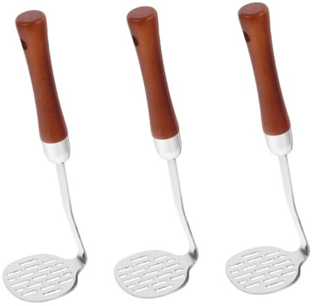 Garneck 3 Piezas Prensa De Pastel Suavizante De Carne Prensa para Tortillas Utensilios De Cocina Harina De Repostería Herramientas De Parrilla Fabricante De Hamburguesas Acero Inoxidable