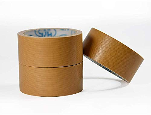 QQYDZSW Tape Brown Duct Tape 3 Rolls Carpet Seaming Tape - Waterproof Self Tape for Wedding Exhibition Strong Glue Single-Sided Color Fixing Floor Tape