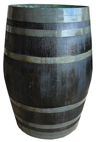 Fassl Baron gebrauchtes Weinfass -Geölt- als Stehtisch, Fassbar oder Gartentisch. D/H=70/95cm- Dekofass 225 Liter aus Eiche Holzfass Fasstisch