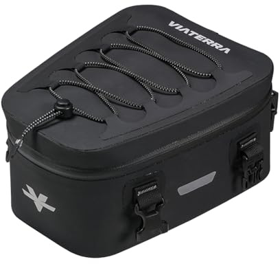 ViaTerra 100% Waterproof 6L Tailbag I Universal motorcycle seat bag I No outer rain cover or inner liner needed