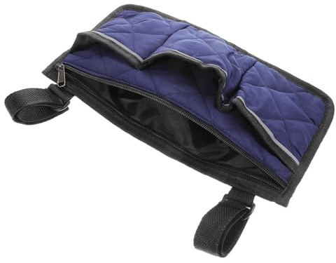 Paquet de Rangement pour Fauteuil Roulant à Poches Multiples Bleu Marine | Poche Latérale pour Fauteuil Roulant, Rangement à Poches Multiples, pour Fauteuil Roulant avec Grosse Capacité