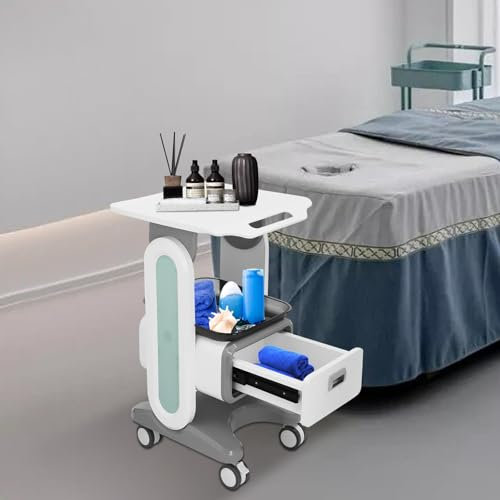 Rollwagen mit Rollen und Schubladen für Zahnarztpraxis, medizinischen Trolley, Kosmetikerbedarf und Laborwerkzeuge
