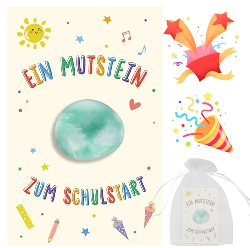 Heilsteine Handschmeichler Stein, Glückssteine für Kinder, Mutmacher Geschenk für Frauen, Gastgeschenke Geburtstag, Ostern Geschenke, Glücksbringer Prüfung Edelsteine für Kinder