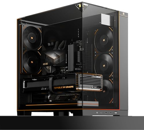 TR-Thermalright A70 ARGB Barre lumineuse décorative panoramique en verre trempé avec gestion des câbles cachée + installation sans outil Prend en charge les cartes mères ATX, M-ATX et GPU 42 cm