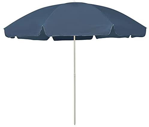 Nqyjm Ombrellone da spiaggia blu 300 cm Ombrellone da giardino impermeabile protezione UV per patio, esterno, accanto alla piscina, ristorante e caffetteria 300 cm