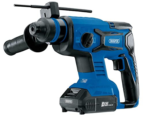 Draper D20 20V Brushless SDS+ Rotary Hammer Drill, 2 x 2.0Ah Batteries, 1 x Char
