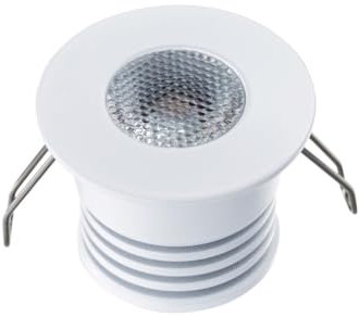 LeClubLED Spot LED empotrable Blanco Compacto 4W DC12V Equivalente a 30W - Blanco Natural 4000K 400lm perforación de 27mm