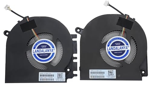 LANDALANYA Replacement New Laptop CPU and GPU Cooling Fan for HP Envy 17.3 17-CR 17-CR0013DX Series N13561-001 7J2280 N13562-001 7J2260 EG50050S1-CK50 -S9A EG50050S1-CK60-S9A DC5V Fan
