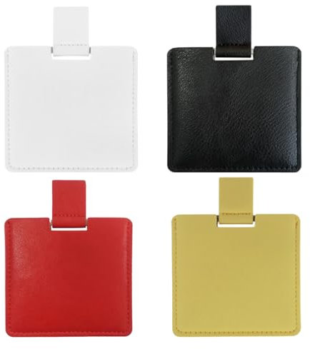 Eabdice 4 Stück Mini Taschenspiegel, Tragbare Handspiegel, Kleinen Kompakten Spiegel, für Hochzeit Geburtstag Jubiläum Geschenk