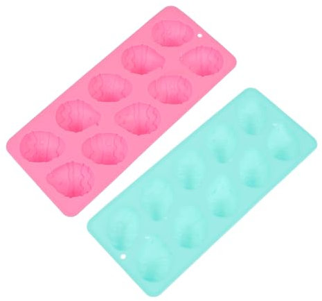 Ciieeo 2pcs Dinosaur Egg Silicone Mold for Baking Candy Mould Ice Lolly Moulds Cavities Per Mold for Easter Egg Decorating DIY Treats