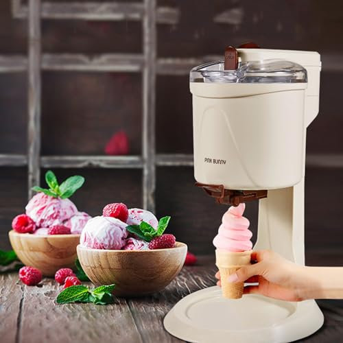 YMAOMAO Machine à crème glacée, Machine à crème glacée Molle, Machine à crème glacée Molle Automatique 1L Machine à crème glacée de Grande capacité pour Yaourt glacé