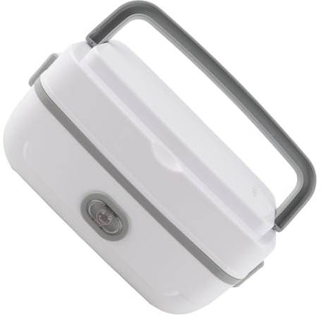 Jectse Lunch Box Elettrico 200W Interruttore a un Pulsante Scaldavivande Lunch Box 220V Autoriscaldamento Ufficio (Spina europea singolo strato)