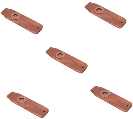Generic 5sätze Holz Kazoo Für Professionelles Musikinstrument Einfaches Spielen Für Anfänger Leicht Und Tragbar Zur Begleitung Von Ukulele Und Gitarre