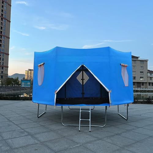 10/12/14FT Tente Trampoline - Couverture De Tente De Trampoline, Auvent De Trampoline, Tente De Trampoline Protection, Housse De Pare-Soleil pour Trampoline pour Trampoline Adapté À 8 Poteaux