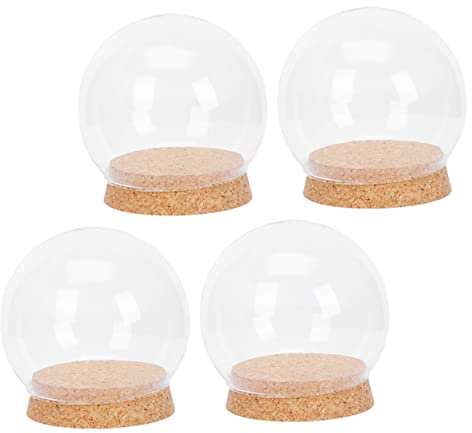 CANIGHT Display Case Glass Cover Flower Decor for Home Shop Ideal Family Friends