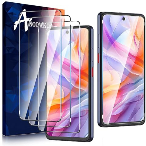 Anoowkoa 3 Pezzi Pellicola Protettiva per ZTE Blade V70 Vita Vetro Temperato Pellicola Schermo Intero Trasparente Compatibile con ZTE Blade V70 Vita