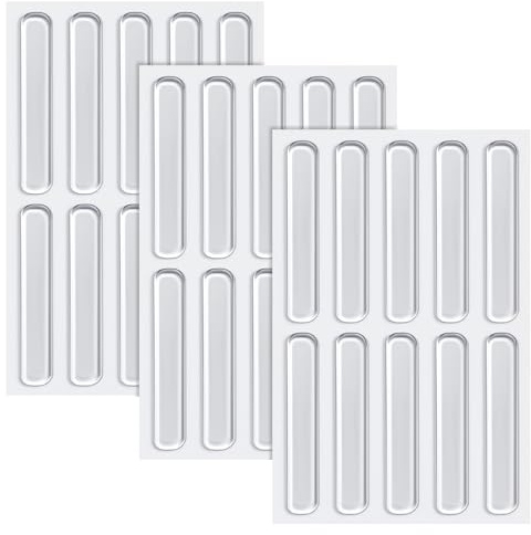 30PCS Cupboard Door Stoppers – 6.3cm Transparent Door Protector Pads, Anti Door Slam for Cabinets, Cupboards & Furniture Doors