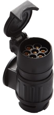 Feuunly Adaptador de Enchufe Remolque 13 a 7 Pines, Enchufe Remolque Hembra de 13 Pines a Enchufe Remolque Macho de 7 Pines, 12V Adaptador para Remolque Coche Camión RV