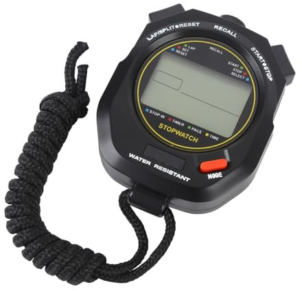 Luocute Multi -Funktion Electronic Digital Sport Stopwatch Timer, Electronic Large Display mit Datum Uhrzeit und 2 Alarme Funktionen für Sporttrainer Fitness Coacher und Schiedsrichter