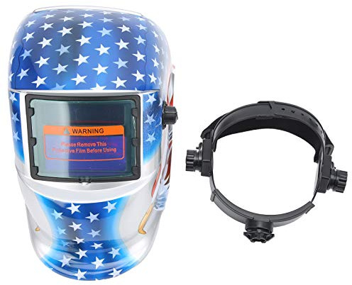 Elektrischer Schweißhelm, solarbetrieben, automatische Verdunkelung, am Kopf montierte Schutzabdeckung, stilvoll, Ultraleicht, komfortabel, einstellbare Empfindlichkeit für