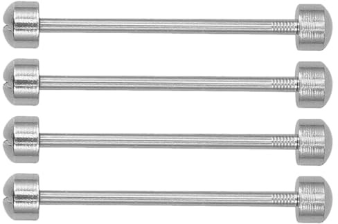 BESTonZON Kit de Reparación para Relojes 4 Pasadores de Tornillo en Acero Resistente, Varillas de Conexión Roscadas de 20 Mm para Correas, Accesorios de Reloj Duraderos y Compatibles
