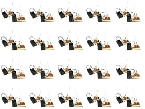 Tacdas 20X Kits Stem, Aprender Código Morse, Construir una Máquina de Telégrafo, Experimento de Circuito Eléctrico, Kit de Electricidad (Sin Batería)