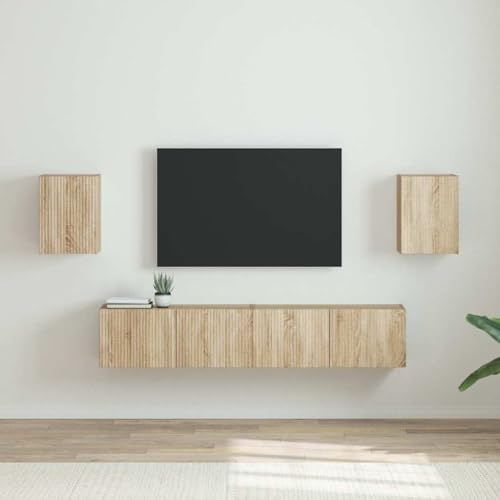Boltkex Sonoma TV-väggskåp av trämaterial, 30 x 31 x 40 cm, 2 dörrar, 2 hyllor, platsbesparande mediemöbler för vardagsrum, hemmabio, ordning och förvaring