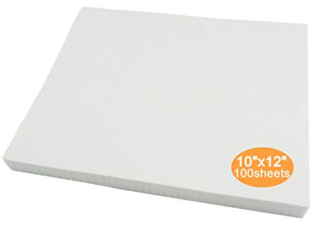 New brothread Tear Away (Reißvlies) Maschinen Stickvlies 10x12 (25cmx30cm) - 100 Blatt/Packung - Mittleres Gewicht 50gm (1.8oz) - Passt Max Stickereifläche 20cmx25,5cm