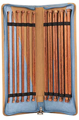KnitPro KP31284 Stricknadelset, Holz, Braun, 30cm
