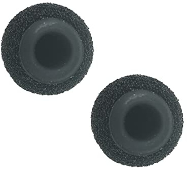 Canfon Schaumstoff-Windschutzscheibenabdeckungen, Pop-Filter, Windschutz mit Silikonhalterung, kompatibel mit RODE Smartlav+ Lavalier-Mikrofon mit Durchmesser von 4 - 5 mm (schwarz), 2 Stück