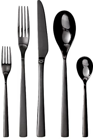 GRÄWE 10-teiliges Besteck-Set Porto für 2 Personen, Edelstahl, poliert, in Kupfer - Ideal als Essbesteck, spülmaschinengeeignet, Tafelbesteck, inkl. Messer, Gabel, Löffel, Kaffeelöffel, Kuchengabeln