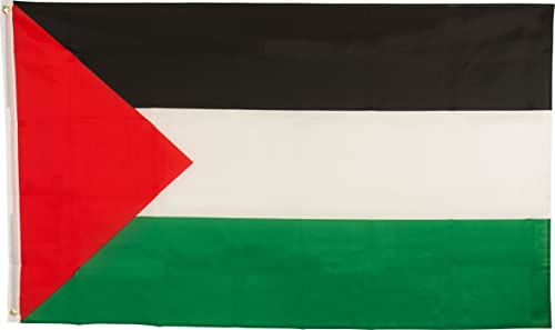 Bundes- und Länderflagge aus wetterfestem Material mit Metallösen, Outdoor Fahne & Flagge (Palestina) 150x90cm