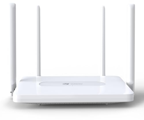 Tongyu AX1800 WiFi 6 Router for Wireless Internet Computer Gaming & 4K Streaming, Dual Band Gigabit Ports OFDMA MU-MIMO Parental Controls Guest Network WPS EasyMesh 60 Devices 1200Mbps 3600sq. ft.
