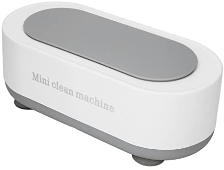 Machine de nettoyage de bijoux à ultrasons, une opération clé Portable professionnel de sécurité de nettoyeur de bijoux à ultrasons pour montre Blanc