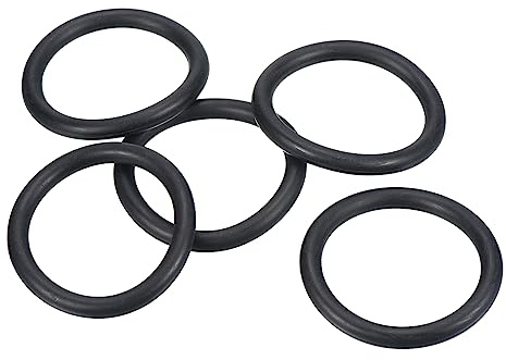 PATIKIL O Joint Torique Nitrile Caoutchouc 50mm OD 40mm ID 5mm Largeur, 25 Pcs Métrique Scellage Joint pour Robinet Plomberie Automobile Réparation, Noire