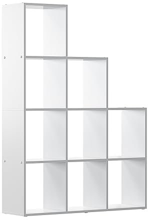 Vicco Treppenregal Aramis, Weiß, 103.5 x 144 cm 9 Fächer