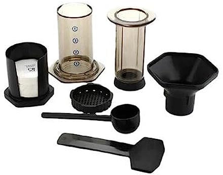 GROCKSTR 1 Satz Handgebrühter French-Press-Topf, Handpress-Tropffilter PP für die Kaffeemaschine im Büro, zu Hause, auf Reisen, im Camp