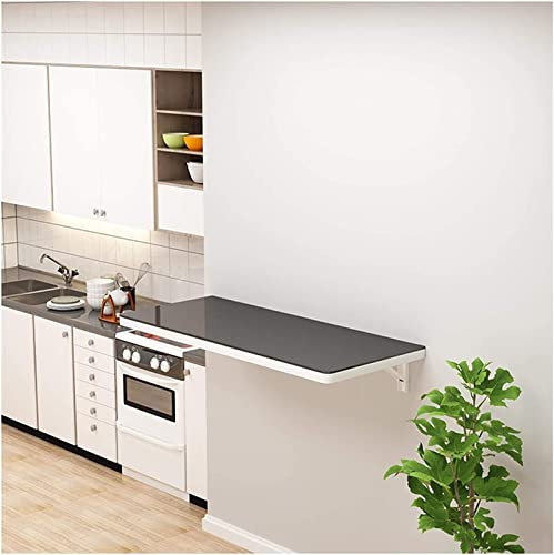 CASEGO Schwarzer multifunktionaler Wandklapptisch, kleine Haushaltswerkbank, flexibel zu platzieren (80 * 40Cm)