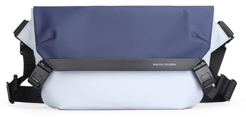 MARK RYDEN Messenger Bag Umhängetasche aus Canvas Studententasche Laptoptasche 11 pad Kuriertasche Herrentasche Collegetasche Uni Studenten Schwarz
