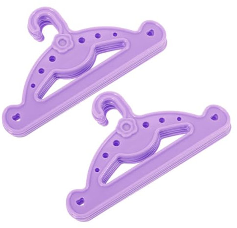 BCOATH 10St Mini-Puppenaufhänger Kleiderbügel für Minipuppen Kleiderbügel für Puppenschränke puppenhauszubehör puppenkleiderbügel -Kleiderbügel Mini-Kleiderbügel für Haustiere Plastik