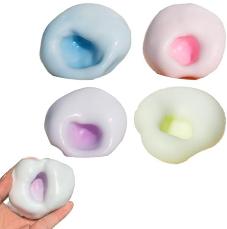 Stress Relief Sand Glutinous Balls 4 PCS Trauben Stressball Weicher Trauben-Stressabbauball Zum Stressabbau und Zur Entspannung Geeignet für Kinder und Erwachsene Kann