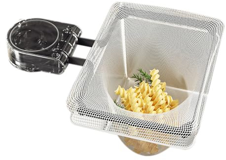 XFSRG Filtre d Évier Multifonction avec Ventouse Pet et Cadre Métallique Passoire Pliable avec 200 Filtres Jetables (Gris)