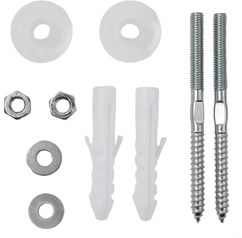 Honseadek Bathroom Sink Mounting Hardware Kit,Wall Mount Washbasin Installation Screws Metal Expansion Bolts Basin Fixing Set With Mounting Anchors